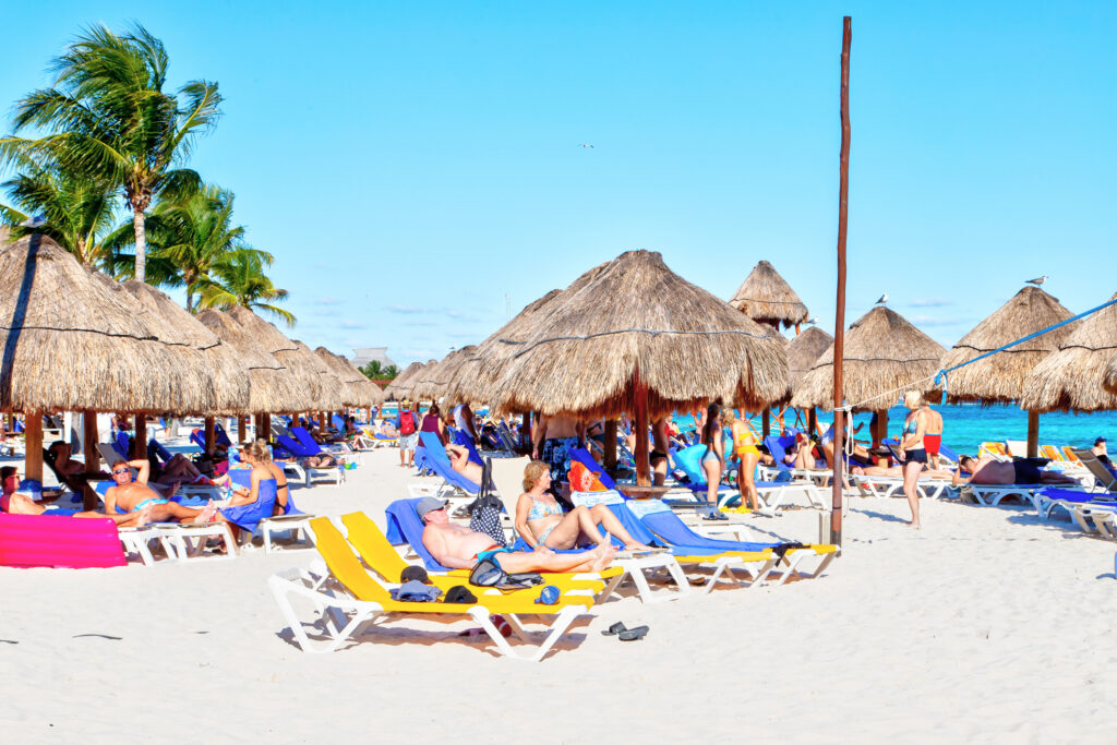 Tropical Beaches of Riviera Maya near Cancun, Mexico.