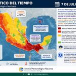 Pronostican lluvias en los 32 estados de México